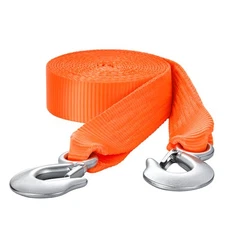 VEVOR Towing Strap Rope 17000 lbs 20 ft Car Tow Cable with 2 Hooks Heavy Duty