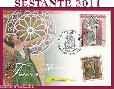 ITALIEN MAXIMUM MAXI CARD 2007 FESTIVAL DER ZWEI WELT 50. JAHRESTAG A159