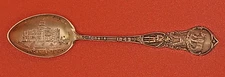 Antique Sterling ~ CALIFORNIA SOUVENIR SPOON~Mechanics Silver 1849 Sacramento