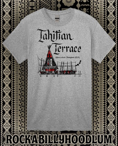 Retro Tiki Art Tee T-Shirt Baumwolle Bar Becher Restaurant Tahiti Terrasse CA - Bild 7 von 7