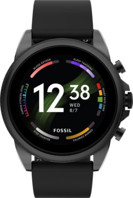 Fossil - Gen 6 Smartwatch 44mm Black Silicone - Black