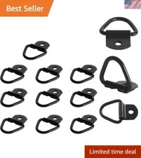 DC Cargo V-Ring Tie-Down Anchors |10 Pack | 2" Diameter Steel Bolt-on D-Rings...