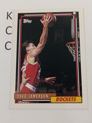 1992 Topps NBA #179 Dave Jamerson Houston Rockets