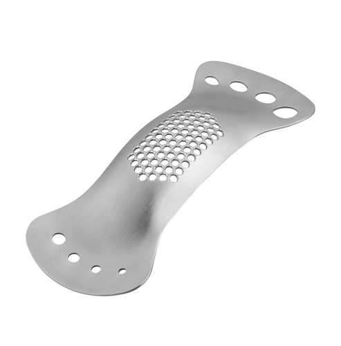 Tala Garlic Press and Herb Stripper Flat Easy Clean No Waste Garlic Silver - Picture 5 of 5