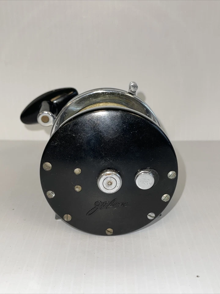 Carrete de pesca vintage JA Coxe Reel Co. modelo n.º 625 Bronson Michigan EE. UU. Foto 2 de 4