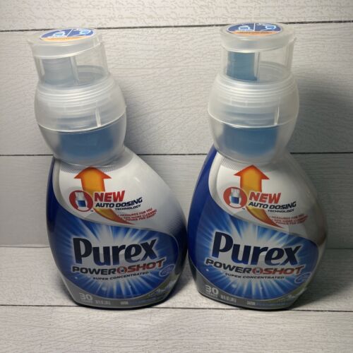 2x Purex Power Shot Detergent Super Concentrated 30 loads  Mountain breeze 30 oz - Picture 1 of 4