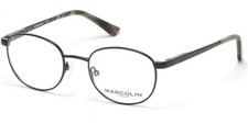 Marcolin MA3001 002 Black Metal Round Optical Eyeglasses Frame 48-19-140 3001 MA