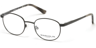 Marcolin MA3001 002 Black Metal Round Optical Eyeglasses Frame 48-19-140 3001 MA