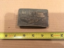 VINTAGE 1970  s ERA INTERNATIONAL HARVESTER AXIAL-FLOW COMBINE BUCKLE