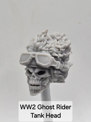3d Print Ghost Rider WW2 TANK HEAD 1:12 Marvel Legends G.I. Joe ...