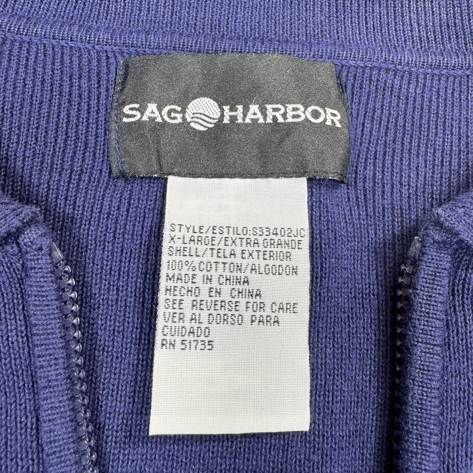 Suéter Cremallera Completa Mujer XL Cárdigan Colorido Sag Harbor Foto 2 de 4