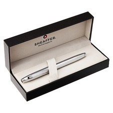 Sheaffer 100 SERIES Fountain Pen Brushed Chrome Fine - Uk Seller