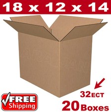 20 - 18x12x14 Cardboard Boxes Mailing Packing Shipping Box Corrugated Carton