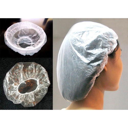 100pz Donna Impermeabile Trasparente Cuffia Per Doccia Elastico Piscina  Monouso | eBay