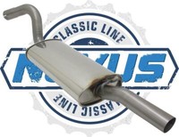 Novus Edelstahl EndschalldÄMpfer AUSPUFF-ANLAGE Audi 80 90 TYP 89 B3 85-100KW
