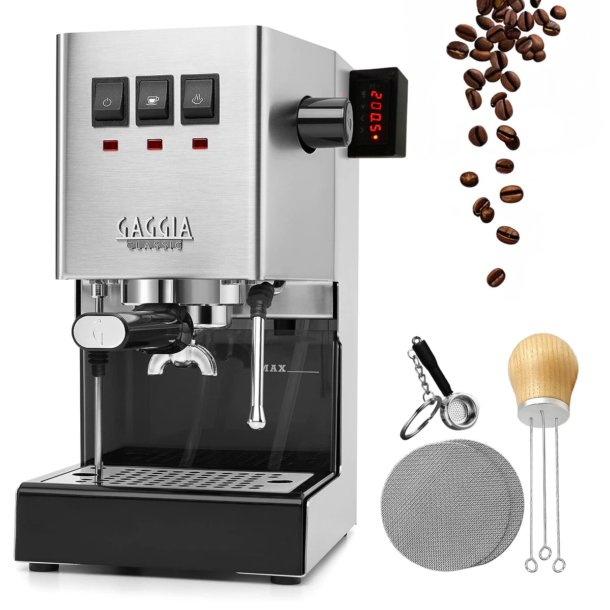 Modified Gaggia Classic Pro Evo w/ Upgrade Kit for Brew, Steam, & Flow  Control