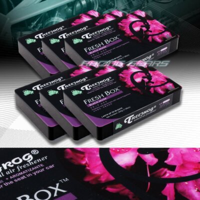 6 X TREE FROG BLACK MUSK NATURAL EXTREME CAR AIR FRESHENER FRESH BOX UNIVERSAL