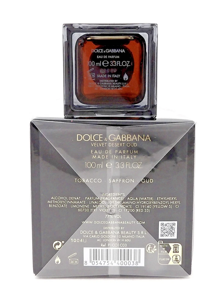 Dolce & Gabbana Velvet Desert Oud 3,3 oz/100 ml eau de parfum spray unisex nueva caja sellada Foto 4 de 4