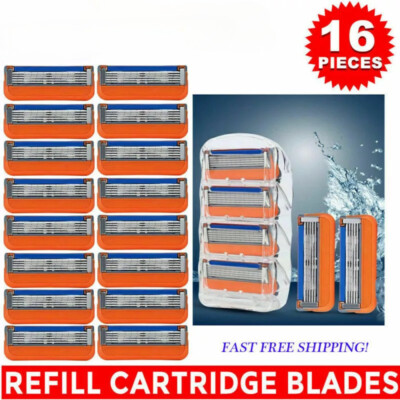 16PCS Shaving Razor Blades Refills Compatible for GiIIette Fusion 5 Proglide NEW
