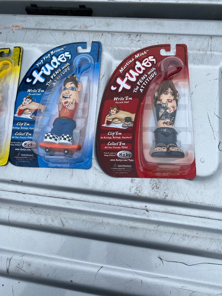 Novo Tudes Kooky Kids Click Pen Festa Yup Yup Marrom Atitude Cinto Clipe Slade - Imagem 4 de 4