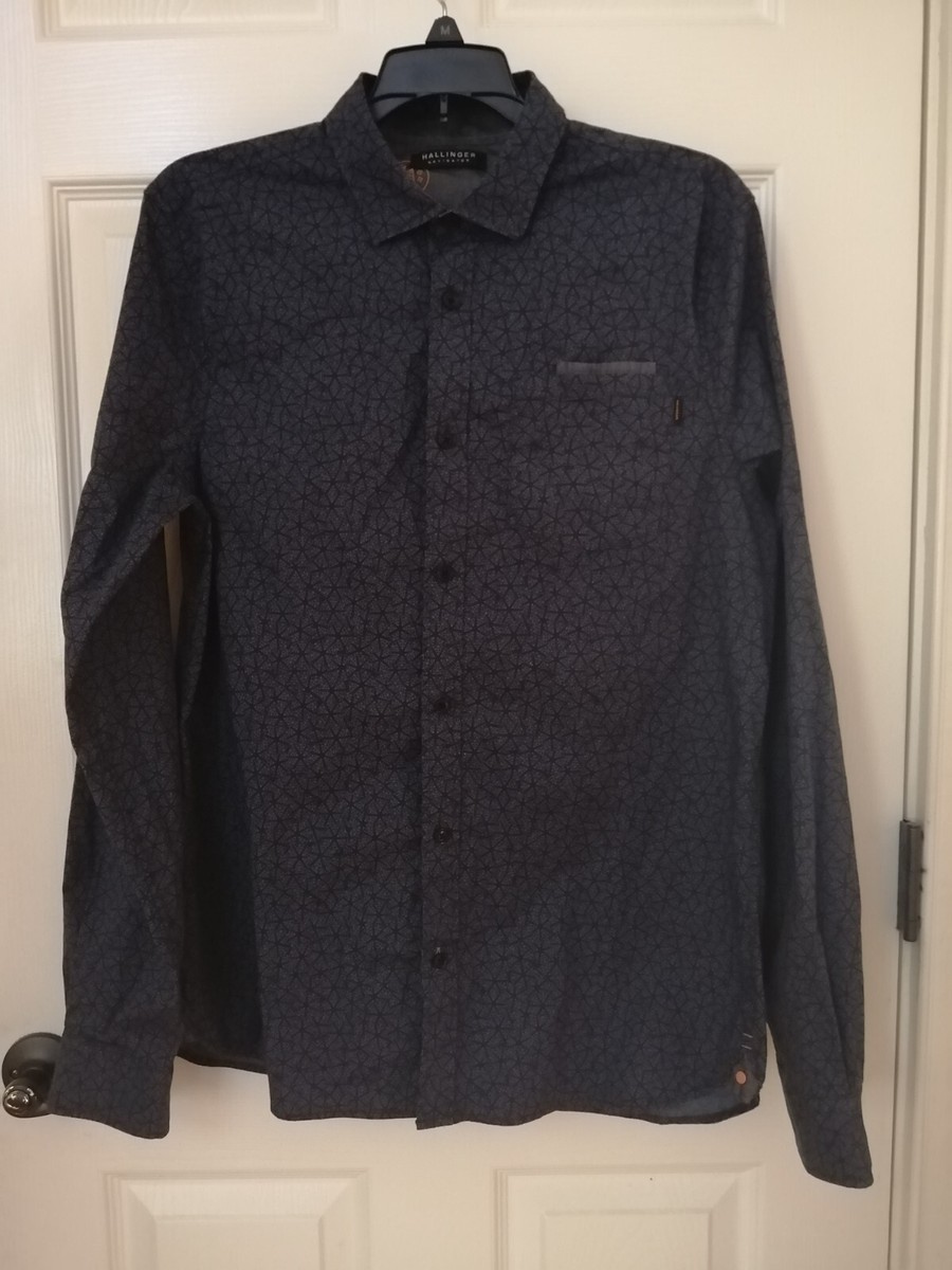 men Hallinger long sleeve dress shirt size M UK