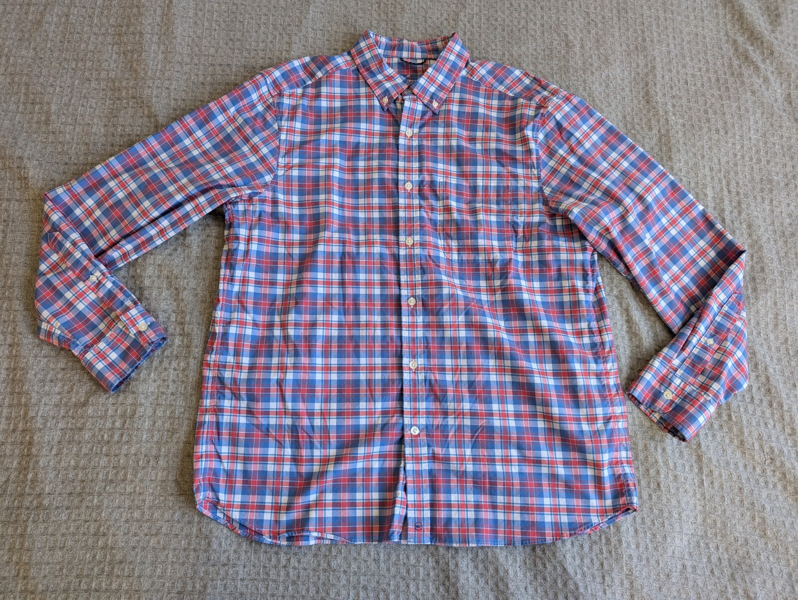 Vineyard Vines Shirt Men Large Blue Pink OTG On The Go Performance brrr Cooling