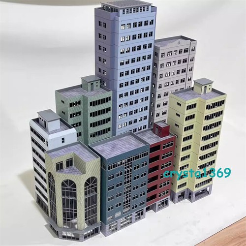 1/87 HO Scale Buildings City Scene Model Train Railway Modern Office Kit Toys - Picture 8 of 44