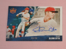 GLENN OTTO RC 2022 DIAMOND KINGS SIGNATURES GOLD 49/50 #DKS-GO TEXAS RANGERS
