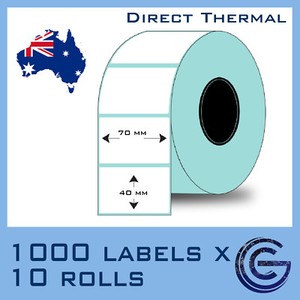 70 X 40 Mm 10 000pcs For Zebra Tsc Datamax Barcode Label Roll Sticker Lables Ebay