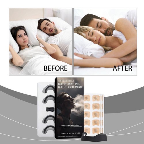 Anti Snoring Nose Clip Nasal Dilator Stop Snore Easy Breath 15 Days Starter K3X3 - Picture 2 of 17