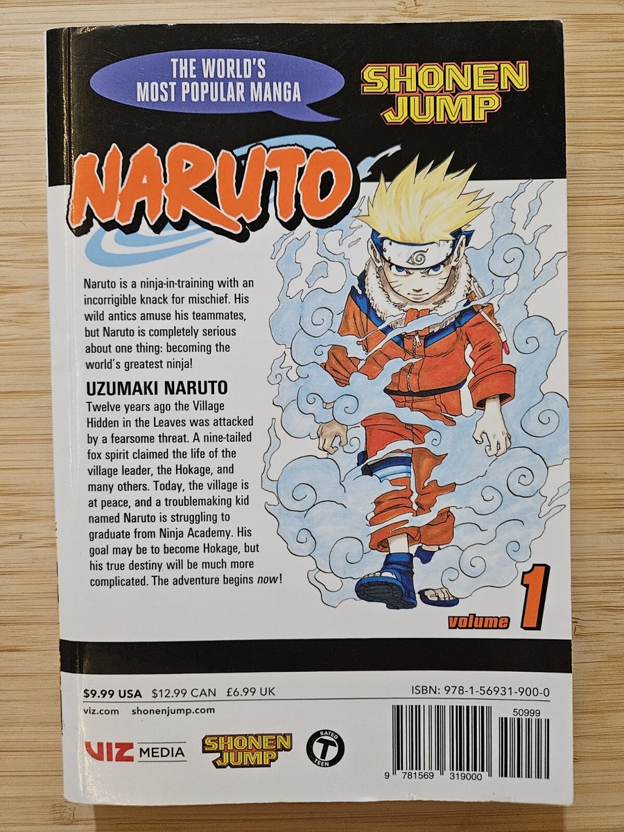 Naruto, Vol. 1 By Masashi Kishimoto (Viz, July 2003, Manga) | eBay