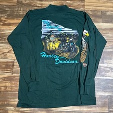 Vintage The Spirit of Harley Davidson MADE IN USA Men’s XL Long Sleeve Eagle