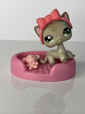 Authentic Littlest Pet Shop #483 Cat Short Hair Kitty Original Hasbro LPS 