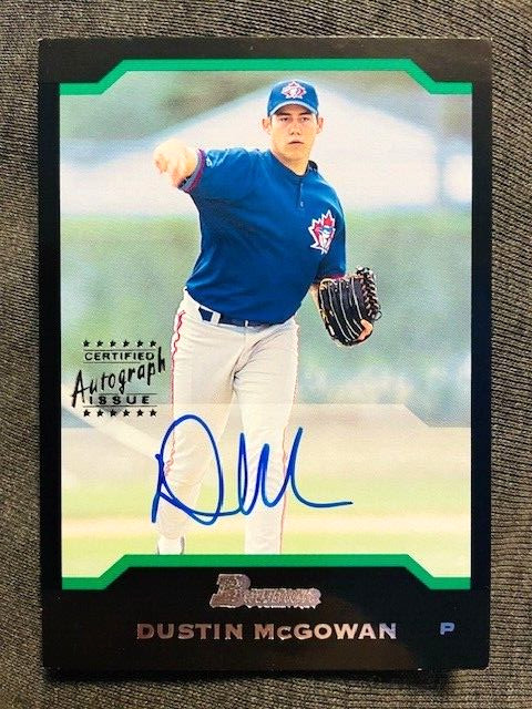 2004 Bowman #163 Dustin McGowan Auto Autograph Card