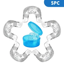 EZGO 5pc Silicone Mouth Teeth Whitening Bleaching Trays Mouth guard Dental Tools