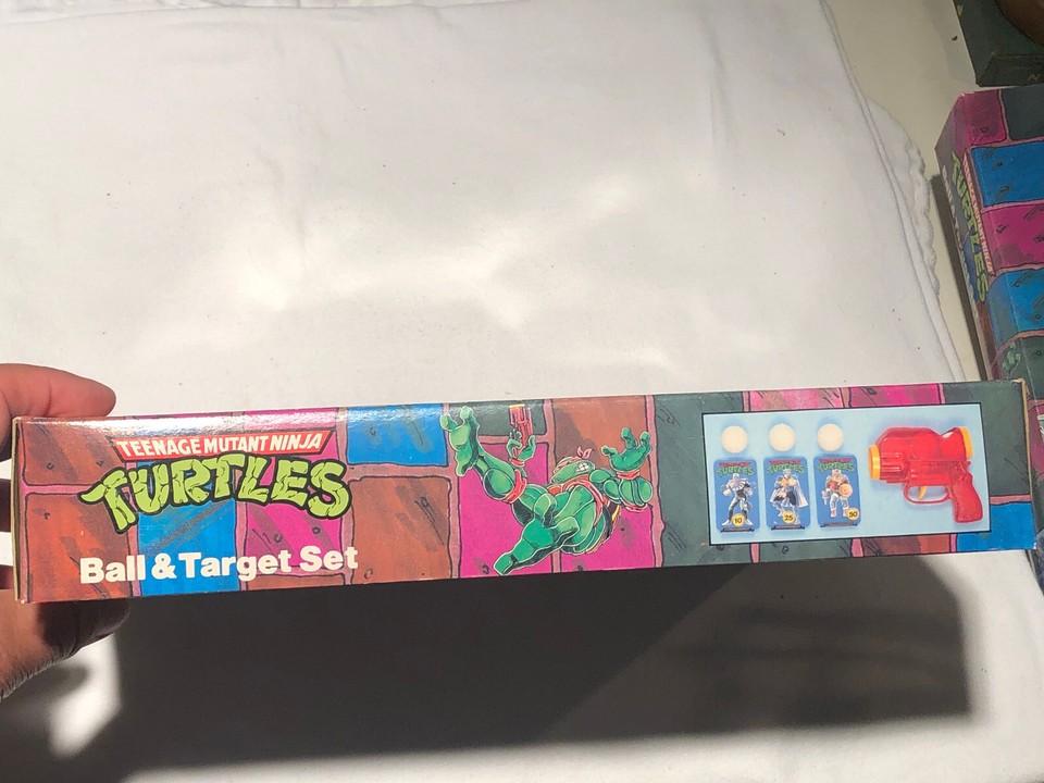 VINTAGE TEENAGE MUTANT NINJA TURTLES LEONARDO BALL & TARGET SET 1989 eBay