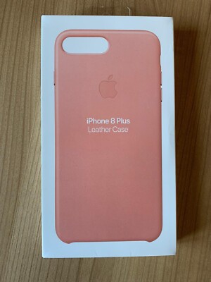 Apple Handyhülle für Apple iPhone 8 Plus rosa Leder Leather case