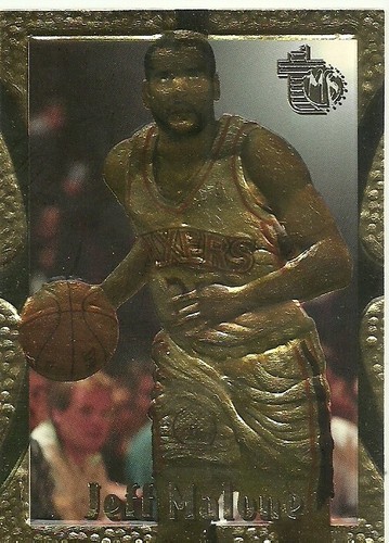 1994 Topps Embossed Basketball Jeff Malone #72