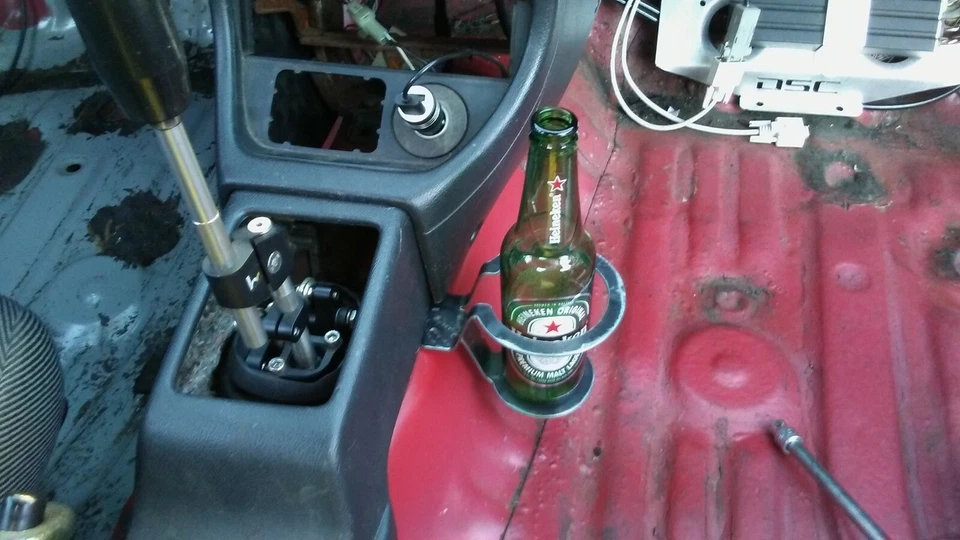 Portavasos Honda Civic se adapta a EF/EG *Negro calibre 16 metal grueso Foto 4 de 4