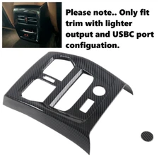 Gloss Carbon Fiber Print Rear Seat Air Vent Cover Fits 19-24 G20 330i M340i M3
