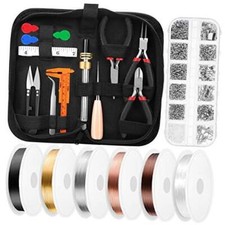 Wire Wrapping For Jewelry Making, Repair and Beading Supplies Kit with Craft