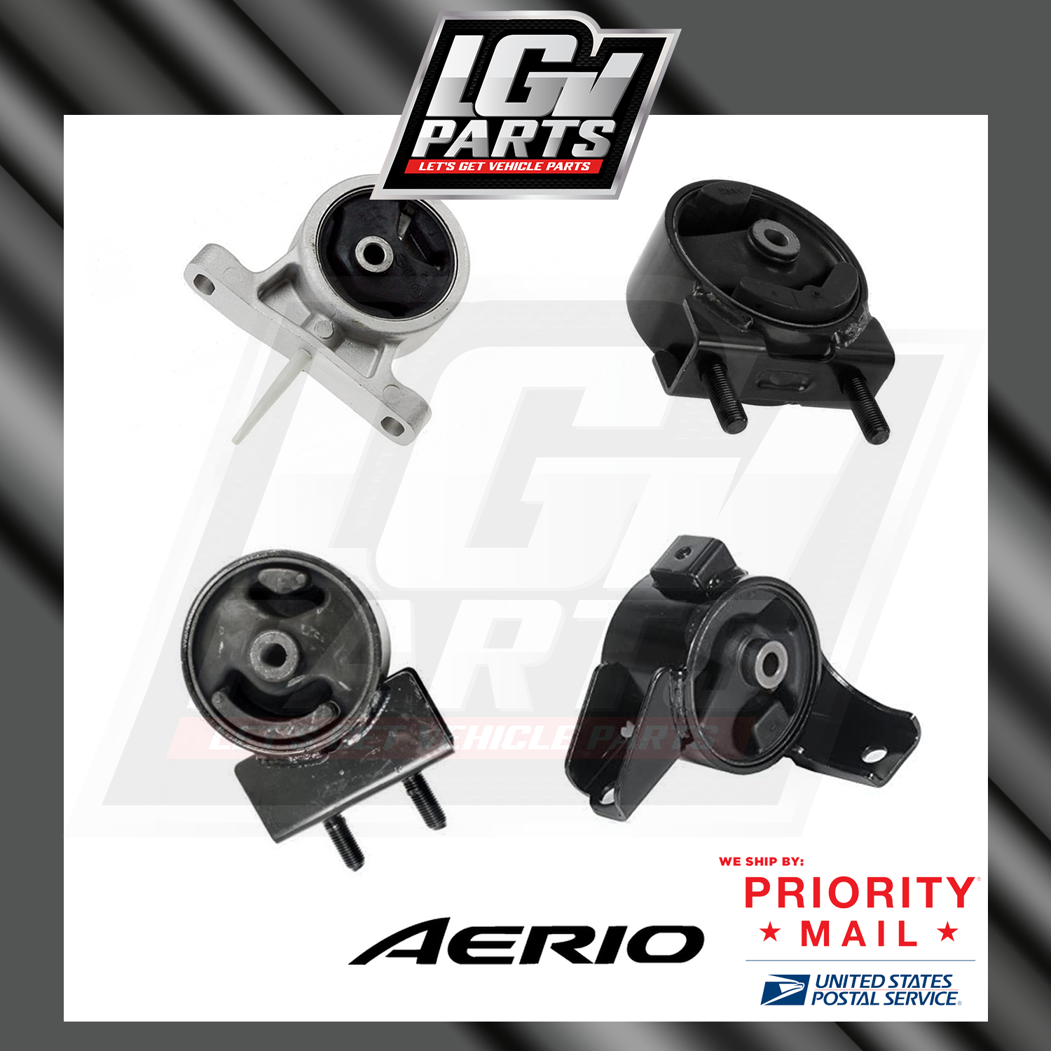 NEW ENGINE MOUNT & TRASMISSION MOUNT SET FOR 2002-2007 SUZUKI AERIO FWD