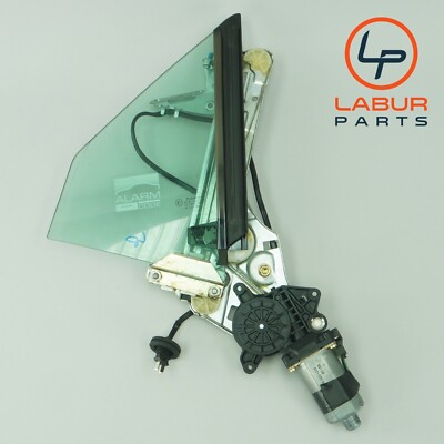 R170 97-04 Mercedes SLK Class Rear Right Quarter Window Glass & Motor C1712