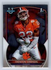 2022 Bowman Chrome University #45 Trenton Simpson  Clemson Tigers