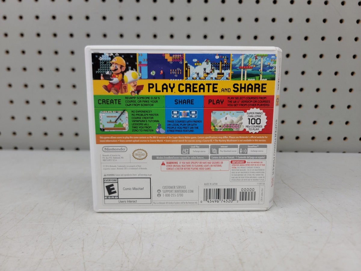 Super Mario Maker for Nintendo 3DS - Nintendo Selects Edition b-x