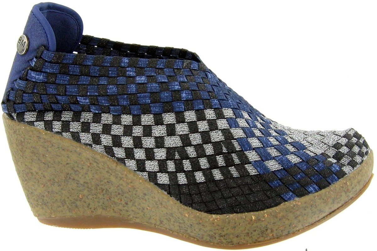 Bernie Mev Sexy Women's Round Toe Wedge Pull Up Sole Pumps Slip-On