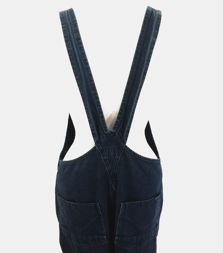 HUDSON Jeans London Soft Denim Overalls Faded Black Cropped Women's S $265 EUC * - Picture 8 of 11