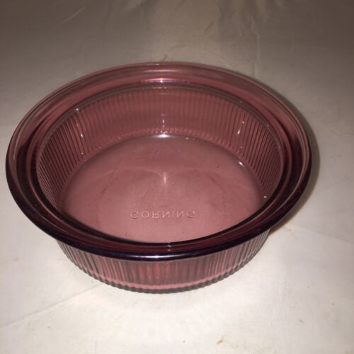 Corning Ware Cranberry Glas 1 Pint Kochschüssel C-16-B nicht mehr produziert lila - Bild 2 von 3