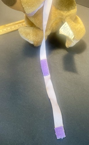 1986 Cavolo Patch Bambini Animali Marrone Maculato Cane Viola Guinzaglio Appendere Tag Vintage - Foto 14 di 19