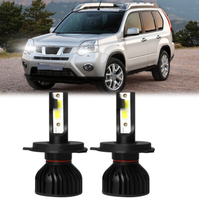 For Nissan X-Trail T31 Series 2007-2010 Headlight Globes High Low Beam LED Bulbs